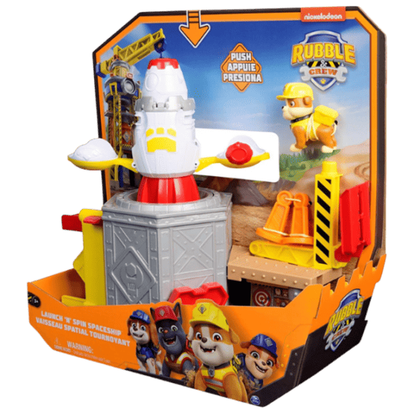 Figurine Spin Master Rubble & Crew Launch 'N' Spin Spaceship Playset 3+ / Orange photo 9