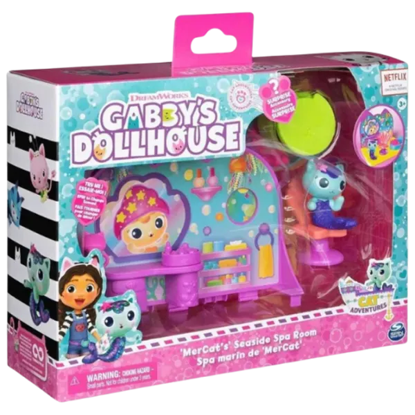 Figurine Spin Master Gabby's Dollhouse MerCat's Seaside Spa Room 3+ / Pink photo 3