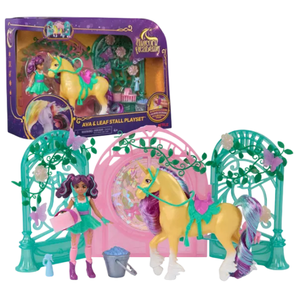 Фигурки Spin Master Unicorn Academy Ava & Leaf Magical Stable Playset 4+ / Зеленый photo 1