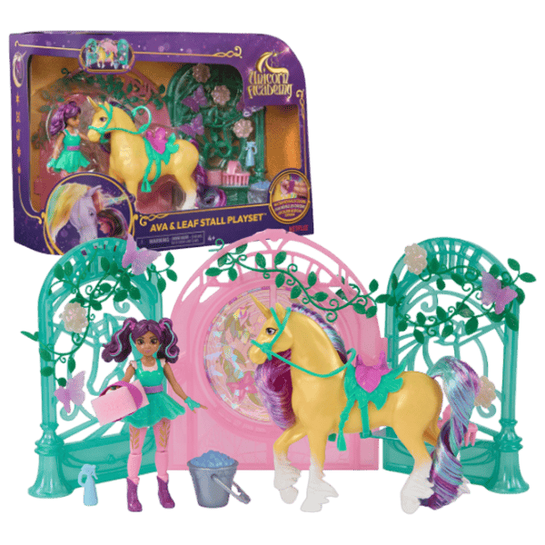 Фигурки Spin Master Unicorn Academy Ava & Leaf Magical Stable Playset 4+ / Зеленый photo 1