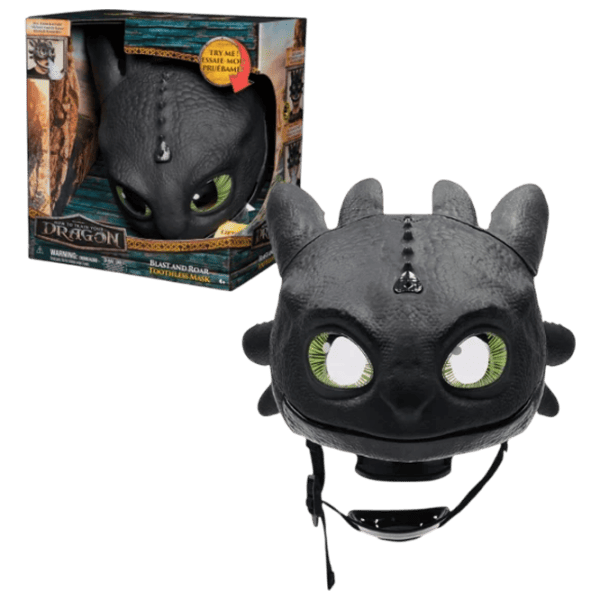Jucărie interactivă Spin Master DreamWorks Dragons Toothless Interactive Mask 5+ / Black photo 1