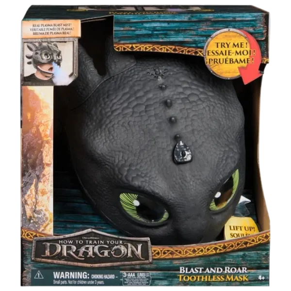 Jucărie interactivă Spin Master DreamWorks Dragons Toothless Interactive Mask 5+ / Black photo 6