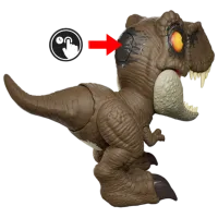 Figurină Mattel Jurassic World Dominion Thrash ‘N Devour Tyrannosaurus Rex 4+ / Brown photo 2