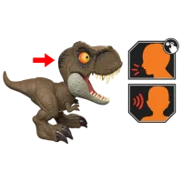 Figurină Mattel Jurassic World Dominion Thrash ‘N Devour Tyrannosaurus Rex 4+ / Brown photo 4