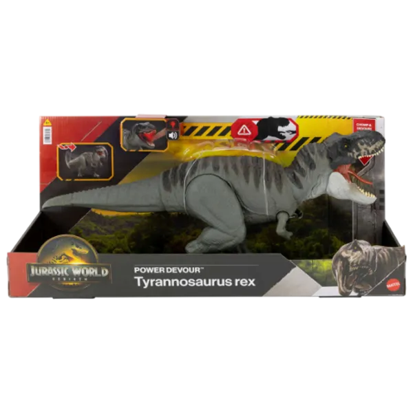 Figurină Spin Master Jurassic World Real FX Roarivores Tyrannosaurus Rex 4+ / Gray photo 2