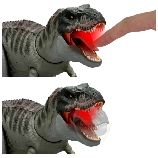 Figurină Spin Master Jurassic World Real FX Roarivores Tyrannosaurus Rex 4+ / Gray photo 4