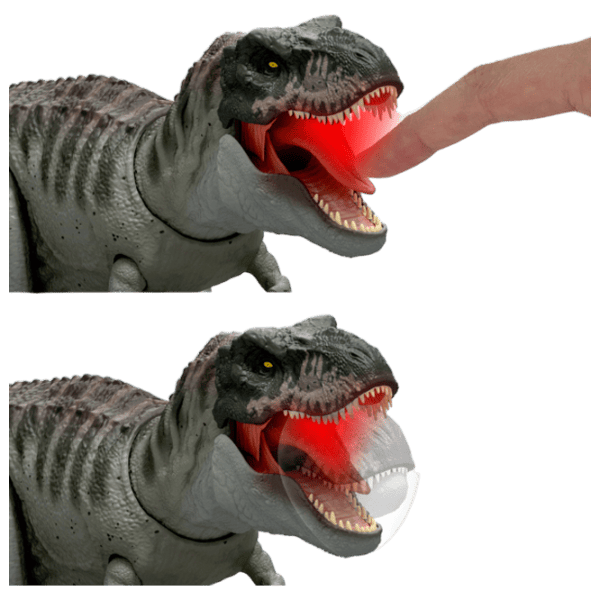 Figurină Spin Master Jurassic World Real FX Roarivores Tyrannosaurus Rex 4+ / Gray photo 4