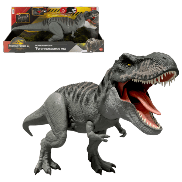 Figurină Spin Master Jurassic World Real FX Roarivores Tyrannosaurus Rex 4+ / Gray photo 7