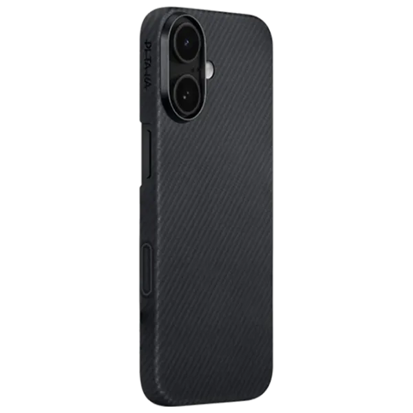Husă pentru smartphone Apple iPhone 17  Pitaka / MagSafe Back / PC / Gray Black photo 2
