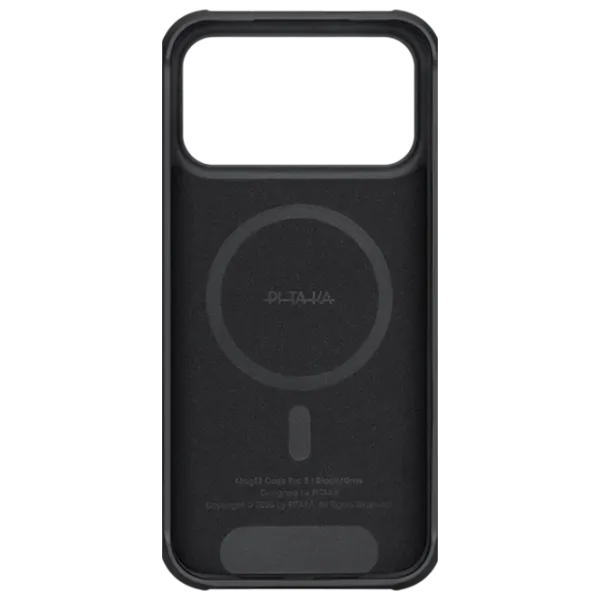 Husă pentru smartphone Apple iPhone 17 Pro Pitaka / MagSafe Back / PC / Gray Black photo 3