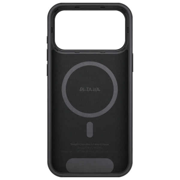 Husă pentru smartphone Apple iPhone 17 Pro Pitaka / MagSafe Back / PC / Gray Black photo 3