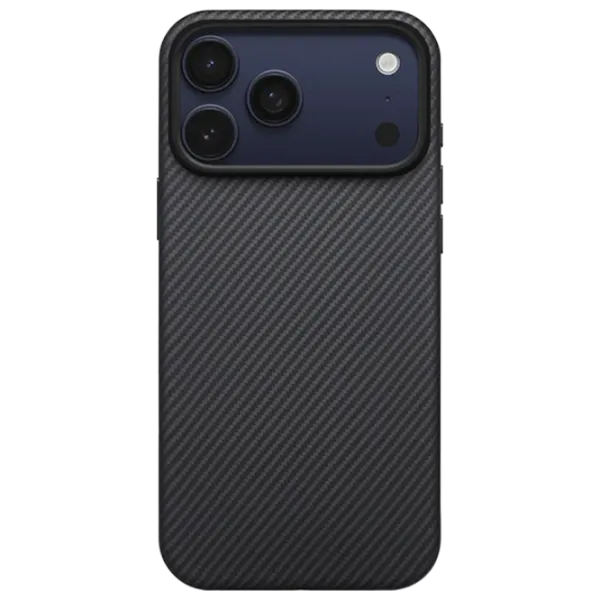 Husă pentru smartphone Apple iPhone 17 Pro Max Pitaka / MagSafe Back / PC / Gray Black photo 1