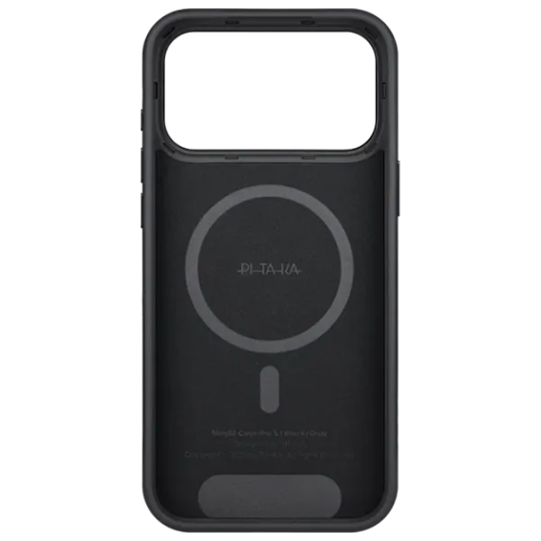 Husă pentru smartphone Apple iPhone 17 Pro Max Pitaka / MagSafe Back / PC / Gray Black photo 3