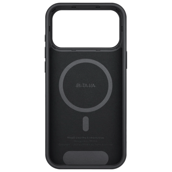 Husă pentru smartphone Apple iPhone 17 Pro Max Pitaka / MagSafe Back / PC / Gray Black photo 3