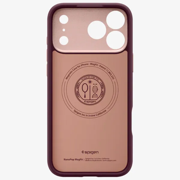 Чехол для смартфона Apple iPhone 17 Pro Max Spigen / MagSafe Back / ТПУ / Beige Бургундия photo 7