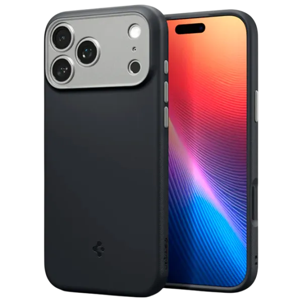 Чехол для смартфона Apple iPhone 17 Pro Max Spigen / MagSafe Back / ТПУ / Серый Черный photo 2