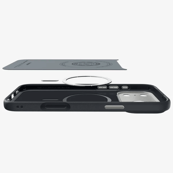Чехол для смартфона Apple iPhone 17 Pro Max Spigen / MagSafe Back / ТПУ / Серый Черный photo 4