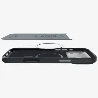 Husă pentru smartphone Apple iPhone 17 Pro Max Spigen / MagSafe Back / TPU / Gray Black photo 4