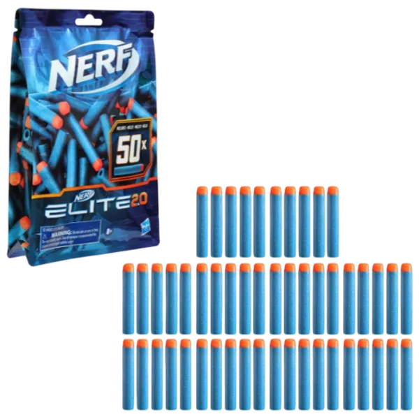Muniție Hasbro Nerf Elite 2.0 E9484 8+ / glonte / Blue photo 1