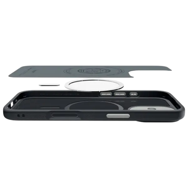 Чехол для смартфона Apple iPhone 17  Spigen / MagSafe Back / ТПУ / Серый Черный photo 5