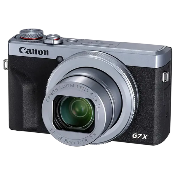 Cameră foto Canon PS G7 X Mark III + Additional Battery Compact CMOS/ Silver photo 1