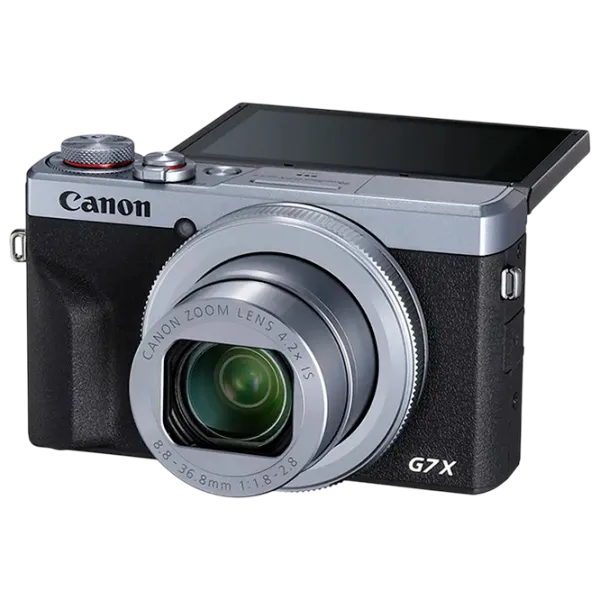 Cameră foto Canon PS G7 X Mark III + Additional Battery Compact CMOS/ Silver photo 2