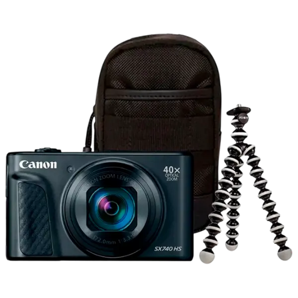 Cameră foto Canon PS SX740 HS Lite Edition Travel Kit Kit CMOS/ Black photo 1