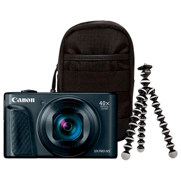 Cameră foto Canon PS SX740 HS Lite Edition Travel Kit Kit CMOS/ Black photo 1