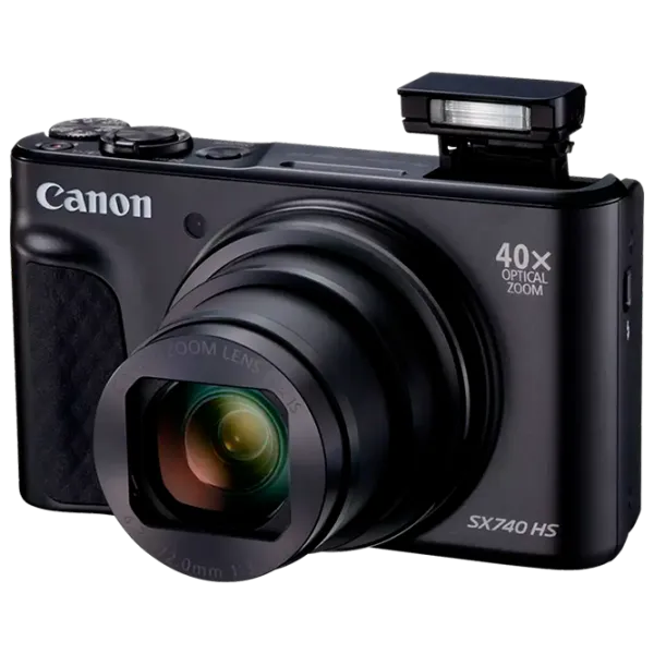 Cameră foto Canon PS SX740 HS Lite Edition Travel Kit Kit CMOS/ Black photo 4