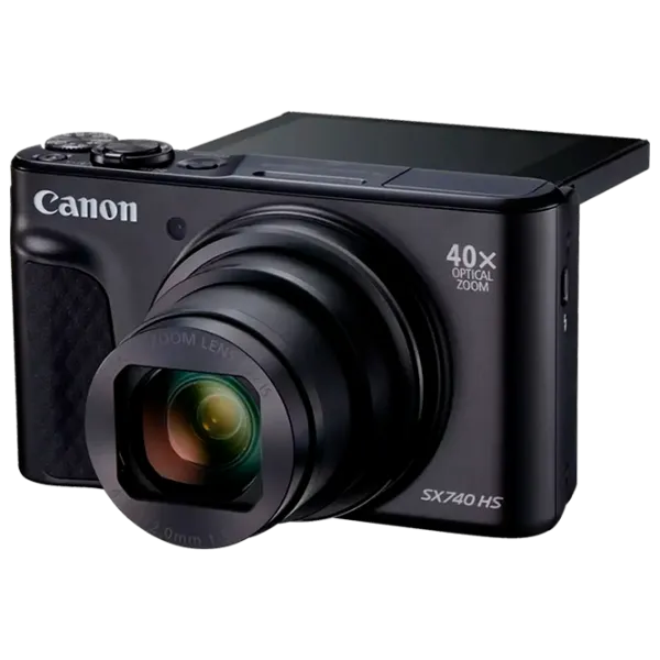 Cameră foto Canon PS SX740 HS Lite Edition Travel Kit Kit CMOS/ Black photo 6