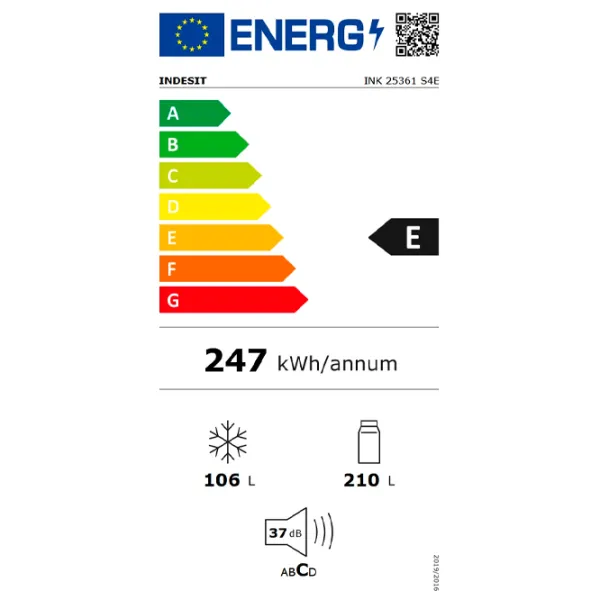 Холодильник Indesit INK 25361 S4E с нижней морозильной камерой 316 / 186.5 cm / Серебряный photo 9