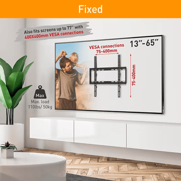 Suport TV Barkan E307 B VESA 400 x 400 mm photo 2
