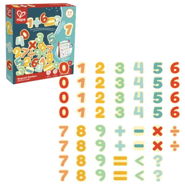 Набор фигурок Hape Early Explorer Magnetic Numbers 3+ / Бежевый photo 1