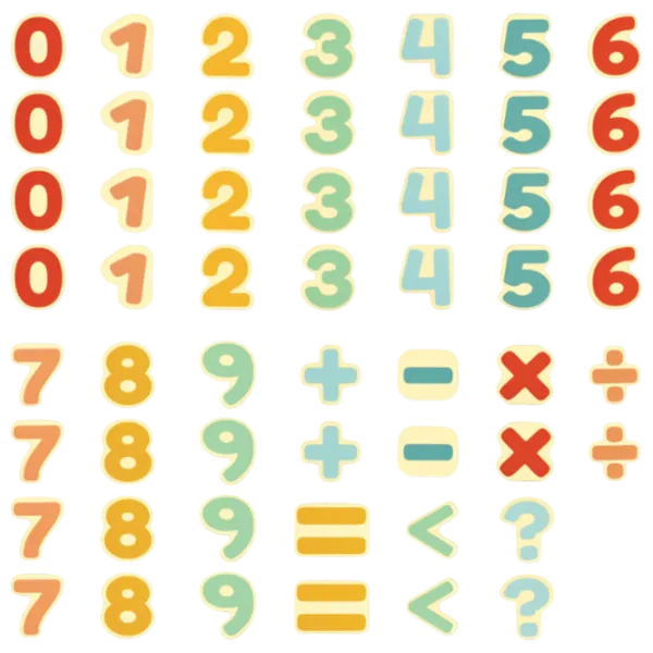 Набор фигурок Hape Early Explorer Magnetic Numbers 3+ / Бежевый photo 2