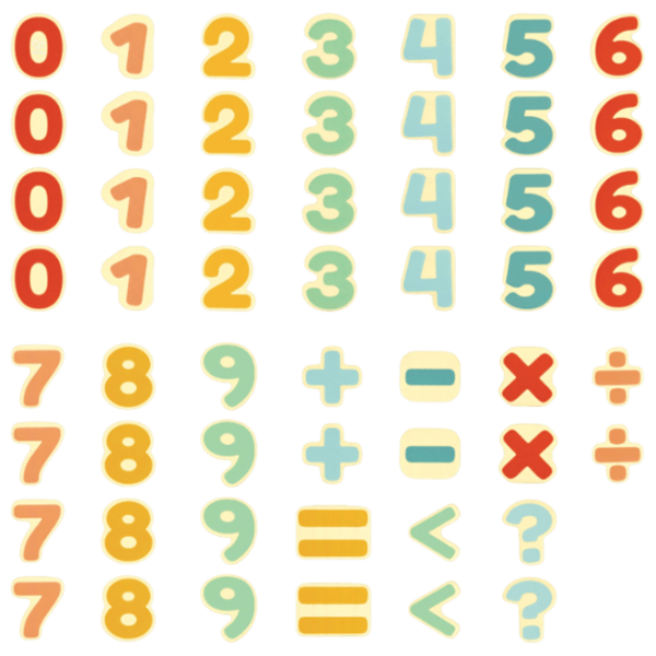 Набор фигурок Hape Early Explorer Magnetic Numbers 3+ / Бежевый photo 2
