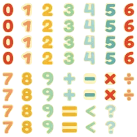 Набор фигурок Hape Early Explorer Magnetic Numbers 3+ / Бежевый photo 2