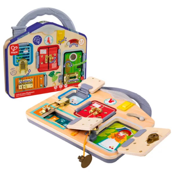 Игровой набор Hape Love Play. Learn Запирай и учись E1111 3+ / Разноцветный Коричневый photo 2