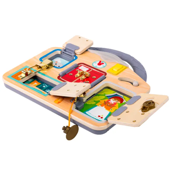 Игровой набор Hape Love Play. Learn Запирай и учись E1111 3+ / Разноцветный Коричневый photo 3