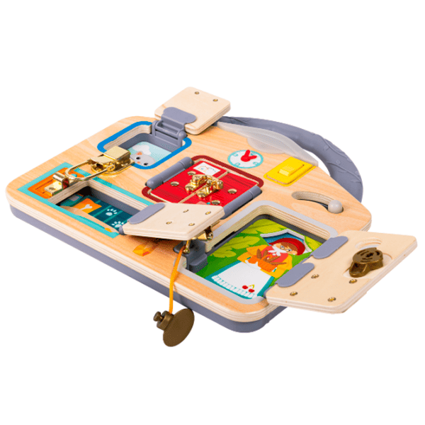 Игровой набор Hape Love Play. Learn Запирай и учись E1111 3+ / Разноцветный Коричневый photo 3
