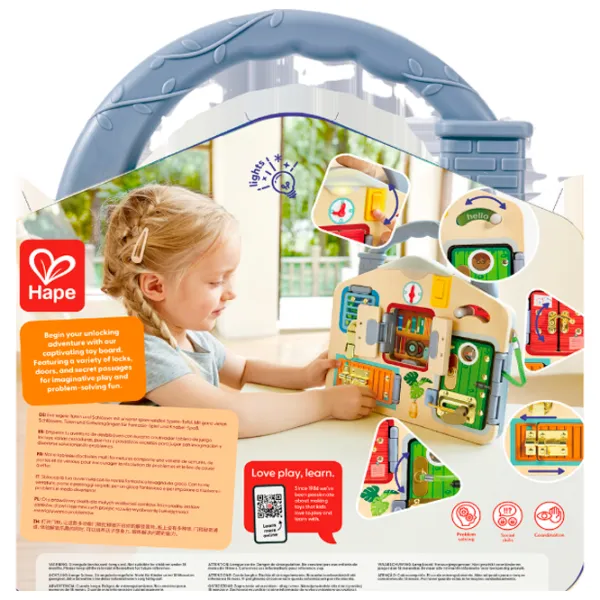 Игровой набор Hape Love Play. Learn Запирай и учись E1111 3+ / Разноцветный Коричневый photo 5