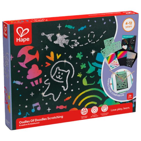 Креативный набор Hape Love Play. Learn Волшебные каракули E1071 3+ / Разноцветный Черный photo 1