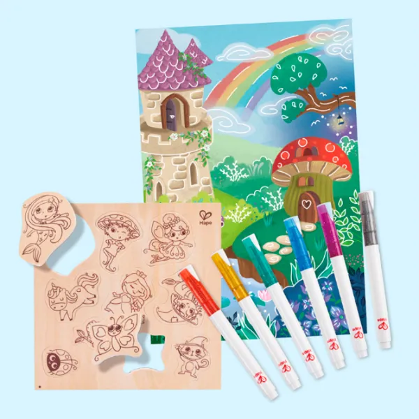 Set de creație Hape Love Play. Learn Prieteni magici E1077 3+ / Multicolor Multicolor photo 4
