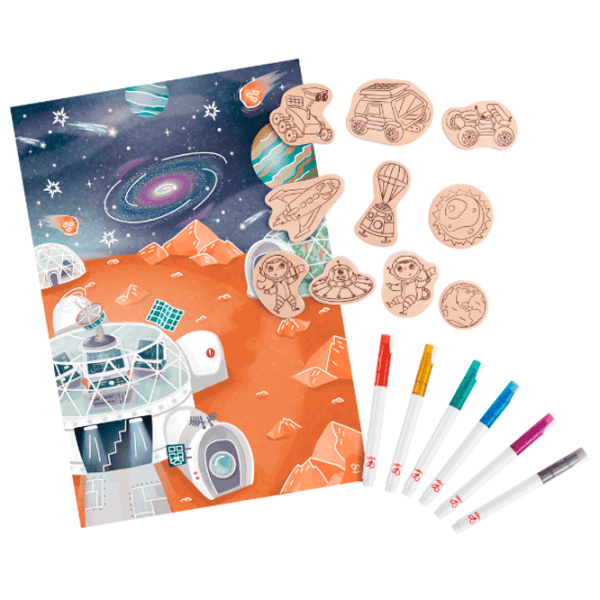 Set de creație Hape Love Play. Learn Expediția pe Marte E1078 3+ / Multicolor Orange photo 2