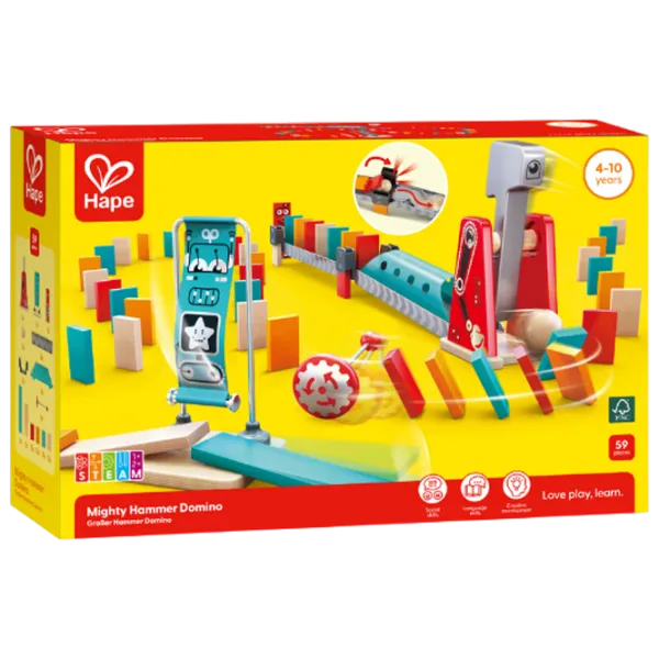 Настольная игра Hape Mighty Hammer Domino 4+/ Домино photo 5