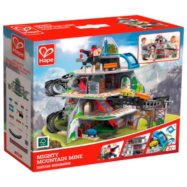 Игровой набор Hape Play Essentials Могучая горная шахта E3753 3+ / Разноцветный Серый photo 1