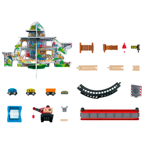 Игровой набор Hape Play Essentials Могучая горная шахта E3753 3+ / Разноцветный Серый photo 3