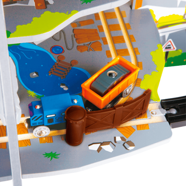 Игровой набор Hape Play Essentials Могучая горная шахта E3753 3+ / Разноцветный Серый photo 6