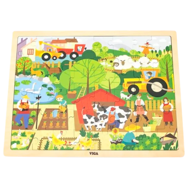 Puzzle VIGA Ferma 2+/ Numărul de piese: 48 photo 1