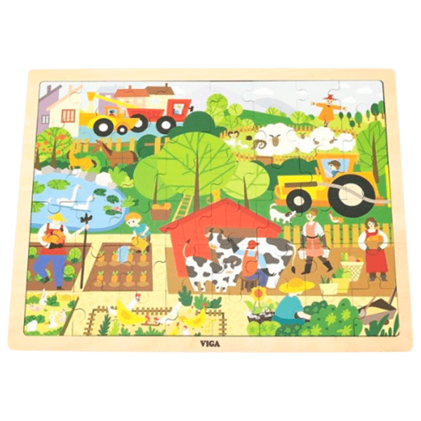 Puzzle VIGA Ferma 2+/ Numărul de piese: 48 photo 1