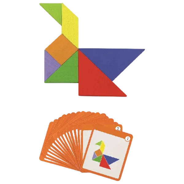Настольная игра VIGA Magnetic Tangram 3+/ Логическая игра photo 1